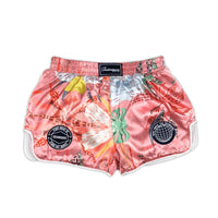Floral Retro Muay Thai Shorts - Techniques