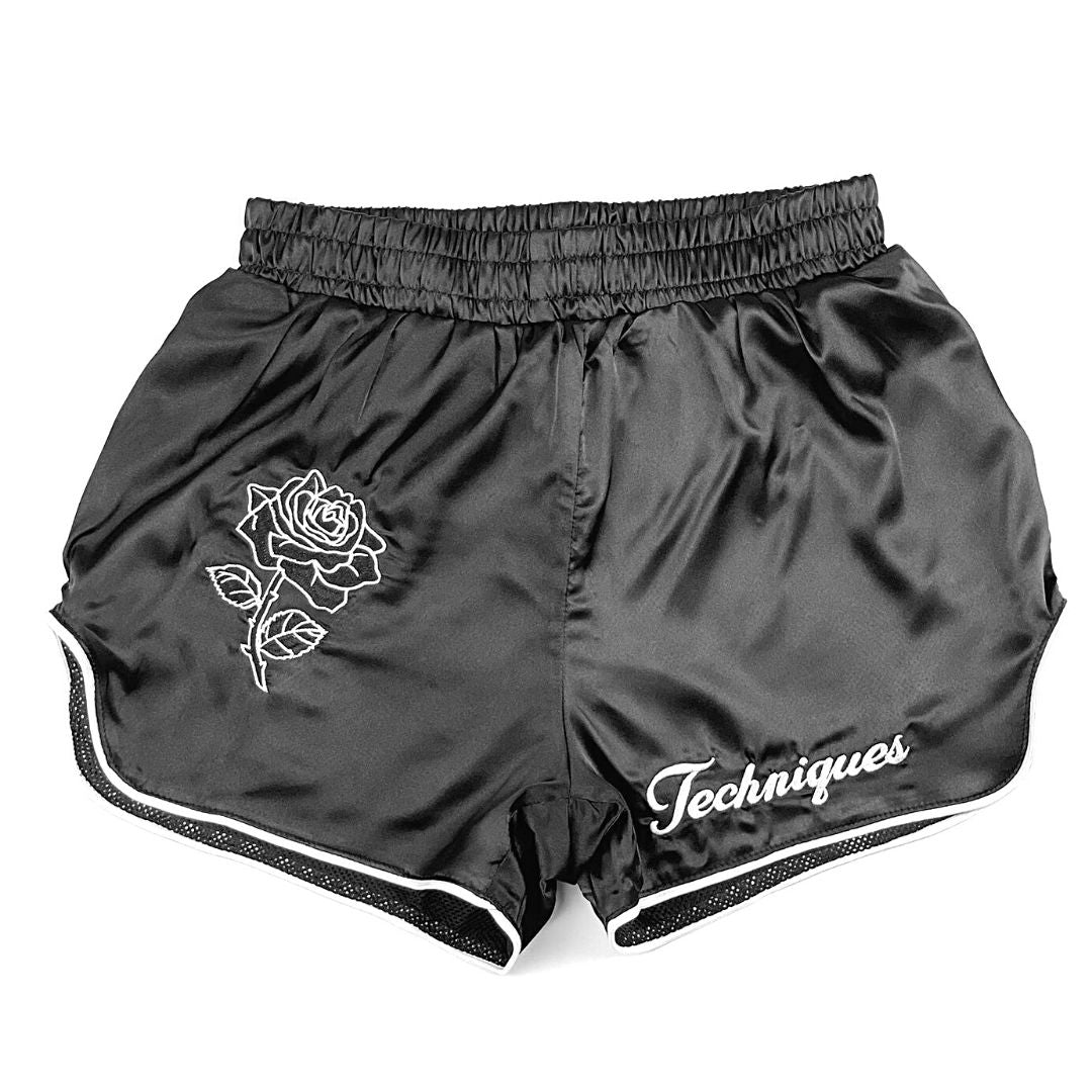 Rosé Retro Muay Thai Shorts - Techniques